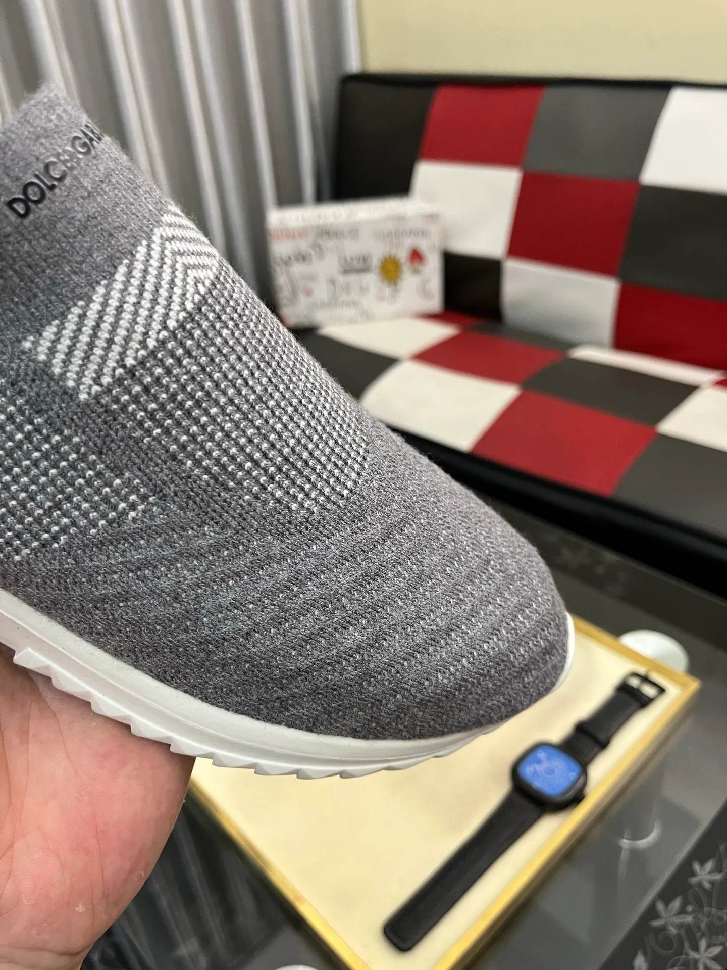 Men's men's shoes💰340⌚️⌚️【DG～】men's casual shoes 2022z cabinet simultaneous sale 🔶🔷🔜The upper is made of cowhide spliced fabric ➕Mesh lining, which is comfortable and breathable. The sole is: the original comfortable and wear-resistant outsole, ⚠️The real thing📱Photographed🎬The real thing is better📢📢📢Size: 35-46